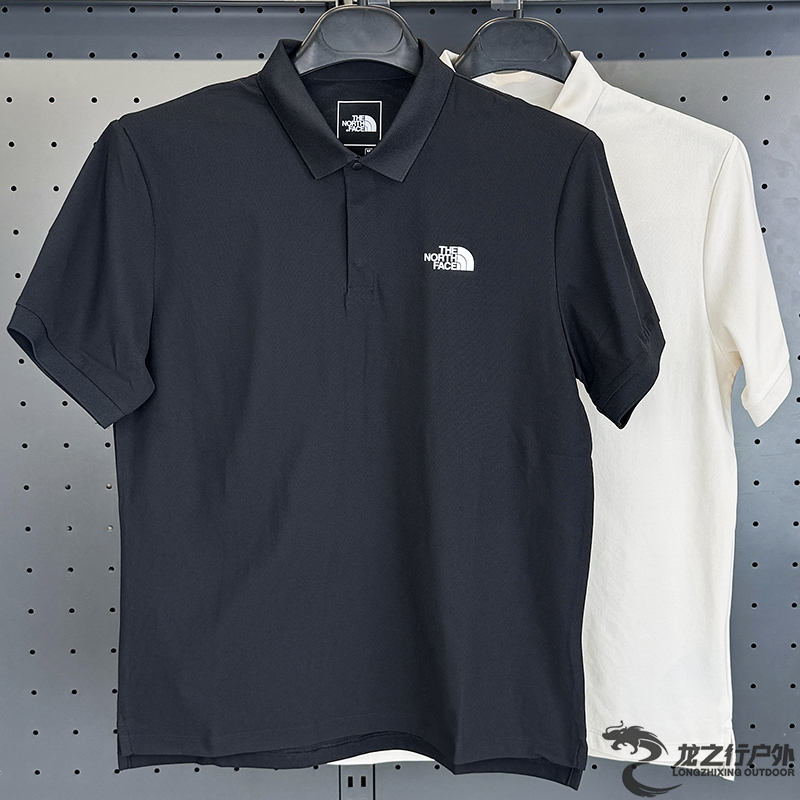 短袖戶外北面男士POLO衫速干透氣