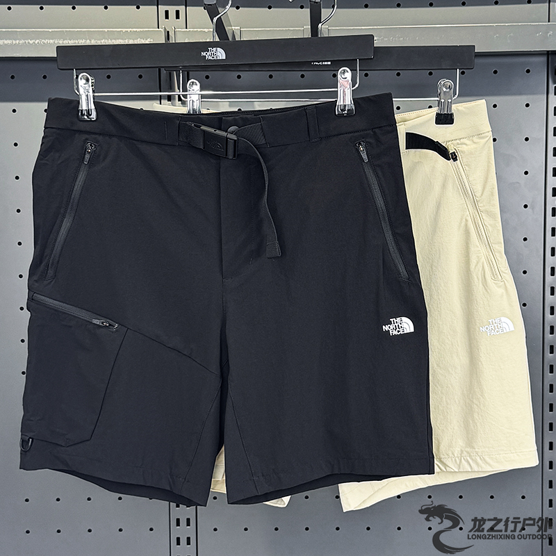 北面男褲戶外吸濕速干運動短褲