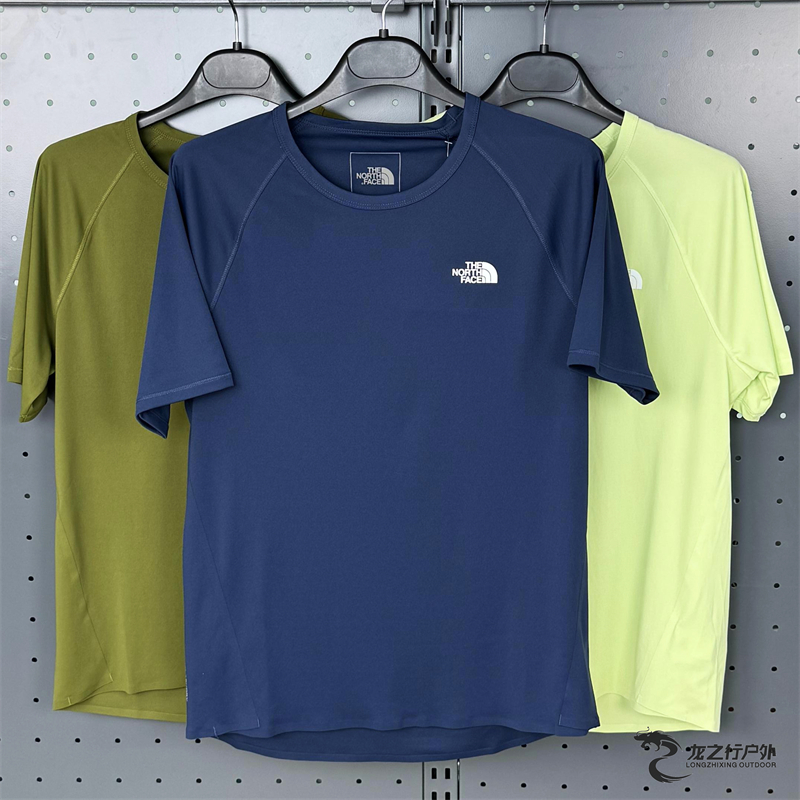 圓領短袖T恤北面男透氣戶外運動