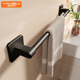 毛巾架卫生间免打孔浴室毛巾杆浴巾壁挂置物架厕所洗手间收纳挂架