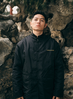 UNSHACKLED国潮中式复古夹克棉服男立领加绒盘扣春秋外套杨政原创