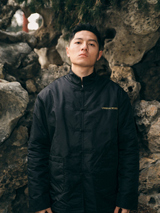 UNSHACKLED国潮中式复古夹克棉服男立领加绒盘扣春秋外套杨政原创