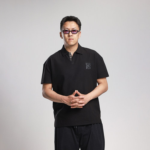 【马年POLO衫】UNSHACKLED斑马领短袖提花修身休闲翻领T恤杨政