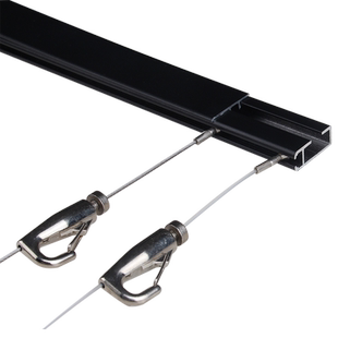 百贤挂画器轨道客厅挂画可移动画轨画展钢丝挂钩挂镜线嵌扣轨套餐