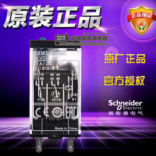 原装正品施耐德微型中间小型继电器 RXM2AB1BD DC24V 2CO 12A新款