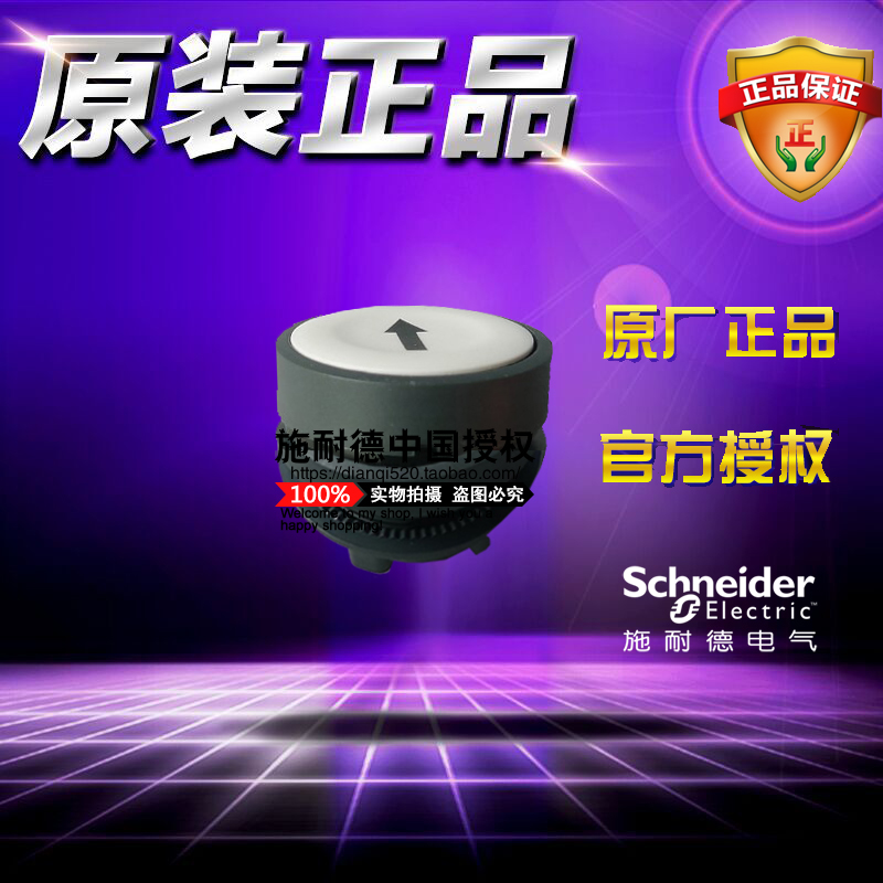 正品施耐德 ZB5AA334C ZB5-AA334C 黑↑白底平头符号按扭头开关