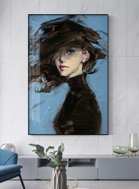 简约现代风人物金属画框软装饰品