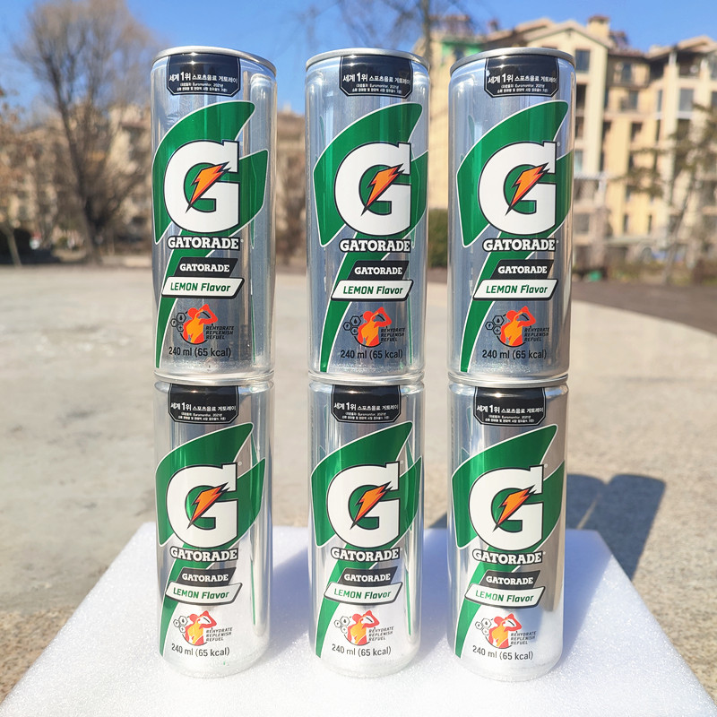 韩国进口Gatorade柠檬味运动型饮料240ml运动后解口渴电