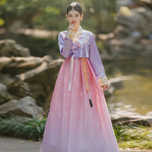 朝鲜族服装女舞蹈演出服延吉公主成人传统韩服延边新款少数民族