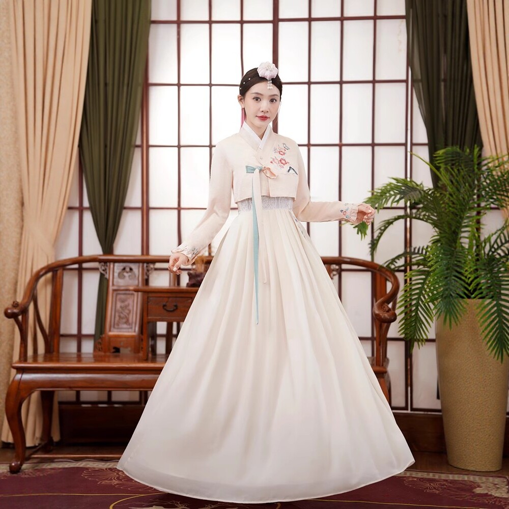朝鲜族服装女韩服少数民族仙气延吉公主韩国传统宫廷服饰成人演出