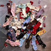 皆川明日本pinkhouse花边jk少女袜棉中高筒水果女士潮袜子洛丽塔