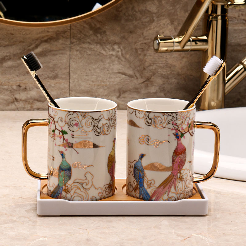 轻奢高颜值情侣漱口刷牙杯收纳架套装北欧ins风浴室漱口杯刷牙杯,家庭/个人清洁工具,洗漱杯,淘宝优惠券,粉丝福利购,淘宝优惠卷