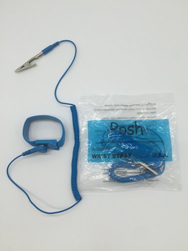 有线静电手环有线腕带有绳防静电手腕带防静电手环静电手环蓝色