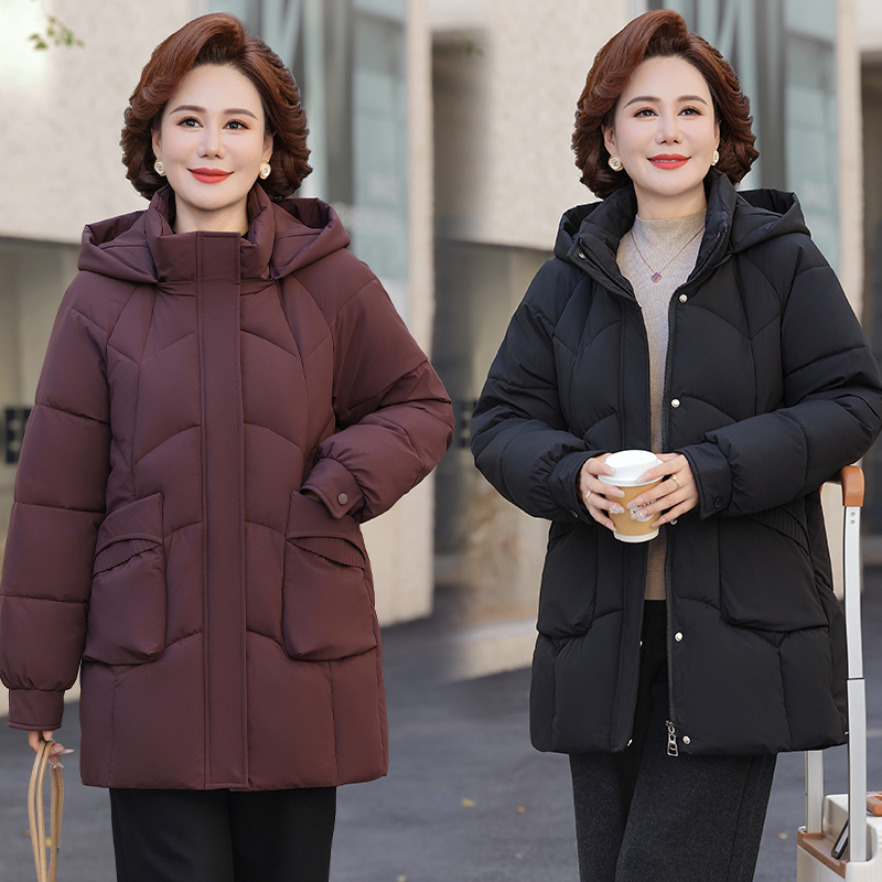 中老年女装冬季棉衣保暖加厚棉服