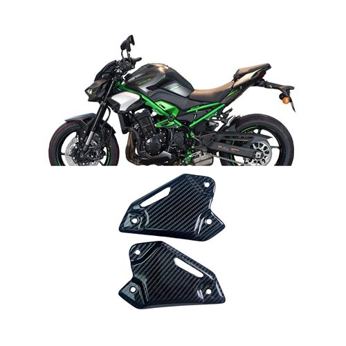 适用川崎Z900 Z900SE 摩托车改装碳纤维脚踏翅膀 脚踏护板17-25年