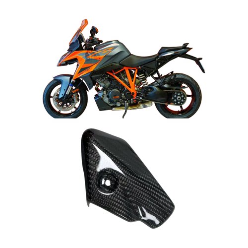 适用KTM Duke1290 Super 超级公爵碳纤维改装排气防烫罩配件外壳