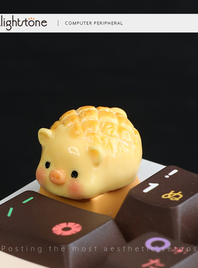 Alightstone个性立体键帽可爱小猪菠萝包3D树脂单体客制化键帽