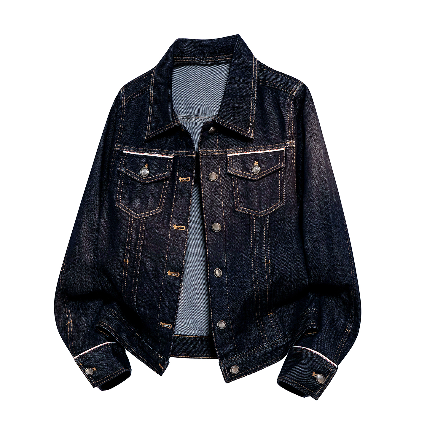 美式复古秋冬新款上衣牛仔慵懒修身长袖外套舒适宽松通勤百搭，女装防晒衣，奇怪漫猴工厂店