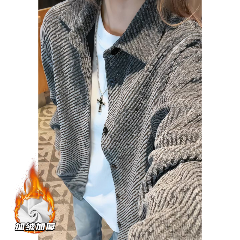 2025HC251078加绒港风女模大码长袖衬衫M-5XHC251079-特P29，男装衬衫，奇怪漫猴工厂店