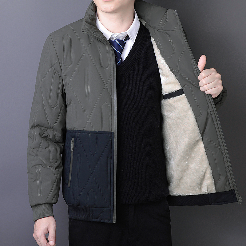 棉衣冬季爸爸加绒夹克男士秋冬季加厚棒球领棉衣休闲宽松大码,男装棉衣,奇怪漫猴工厂店 棉衣冬季爸爸加绒夹克男士秋冬季加厚棒球领棉衣休闲宽松大码,男装棉衣,奇怪漫猴工厂店