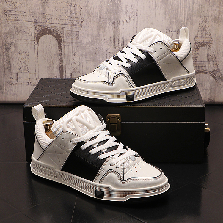 男鞋2025年新春秋款韩版潮流休闲鞋ins百搭拼色时尚运动透气板鞋