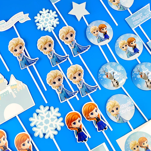 冰雪爱莎艾莎公主卡通摆件