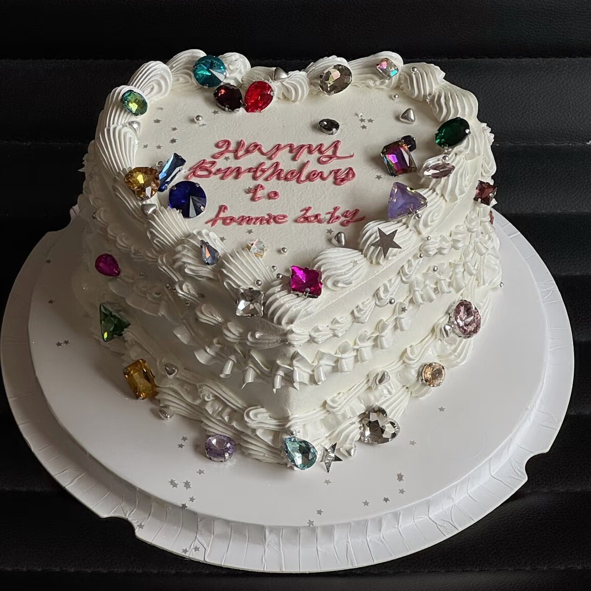 宝石蛋糕装饰混合钻石糖点缀装饰品女神生日甜品烘焙装扮插件摆件