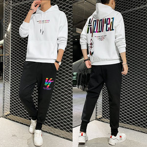 有现货 2021春季新款潮牌休闲运动套装男两件套 A436-192207图片