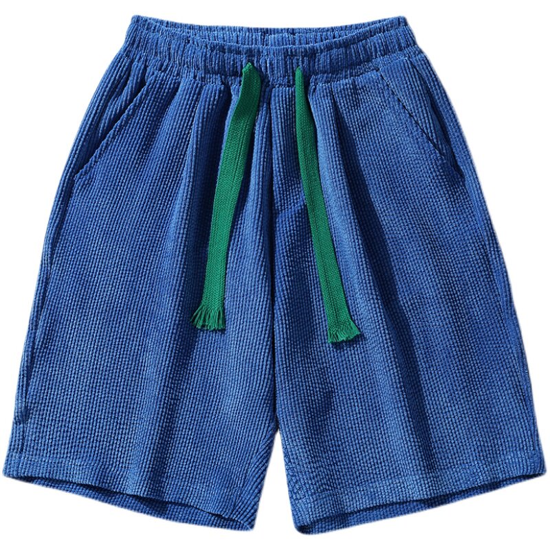2023夏季新款潮牌宽松百搭绿色短裤休闲男生A436-5237-P35控价48,男装休闲裤,电商A436