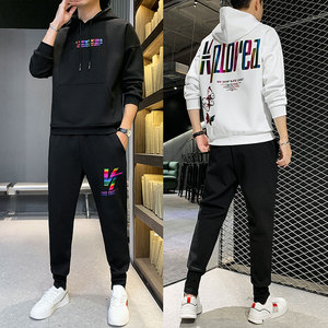 有现货 2021春季新款潮牌休闲运动套装男两件套 A436-192207图片