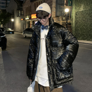 919 P140控价188冬季立领棉服男潮牌帅气宽松加厚情侣棉衣面包服图片