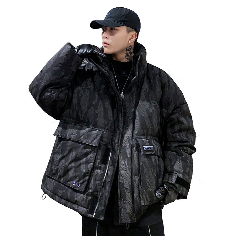 930P249控价328冬装新款90%白鸭绒潮牌变色羽绒服男工装外套,男装羽绒服,电商A436