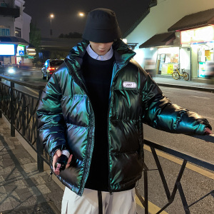 925 P135控价188 冬季棉衣新款2020爆款亮片男外套潮牌加厚棉服图片