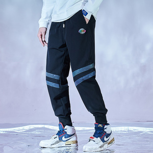 现货 6107 P55 控价78 2021春季新款夜光条纹休闲男潮束脚运动裤图片