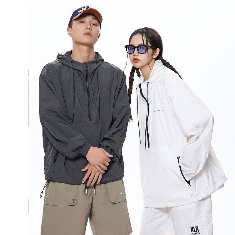 克莱因外套女夏季薄款宽松连帽防晒服情侣防晒衣A436-2632-P60,男装夹克,电商A436