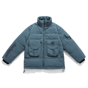 917 冬季新款90%白鸭绒保暖羽绒服男平铺宽松外套图片