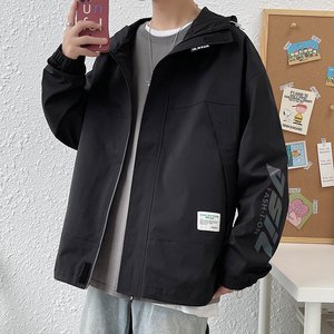 A436-8026-P702023秋季新款日系港风室内青年外套休闲夹克上衣潮