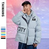 2021年新款羽绒服男短款轻薄潮牌保暖加厚立领外套A436-908-P165，男装羽绒服，电商A436