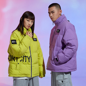2021新款羽绒服男潮牌宽松冬季国潮冬保暖情侣外套A436-908-P165