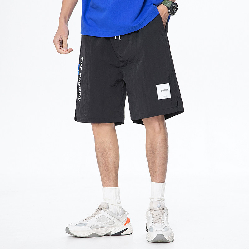 短裤男夏季休闲宽松中裤日系简约潮流百搭五分裤A436--6275-P45,男装休闲裤,电商A436