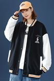 A436-6706-P852024春季新款中性风宽松豆腐格棒球服休闲夹克外套，男装夹克，电商A436
