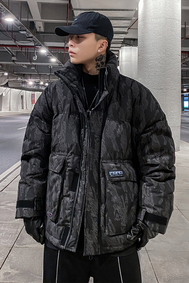 930P249控价328冬装新款90%白鸭绒潮牌变色羽绒服男工装外套,男装羽绒服,电商A436