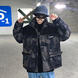 港风抖音同款面包服立领箱型外套男保暖抗菌羽绒服436-915，男装羽绒服，电商A436