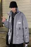 920港风冬装新款潮牌反光白鸭绒羽绒服男外套，男装羽绒服，电商A436