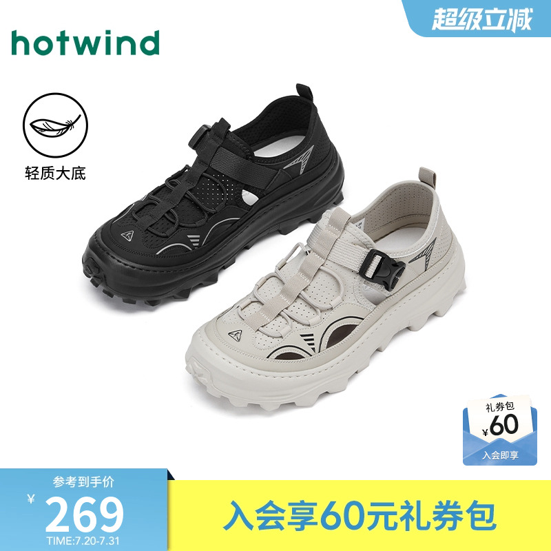 热风2025年夏季新款男士时尚凉鞋