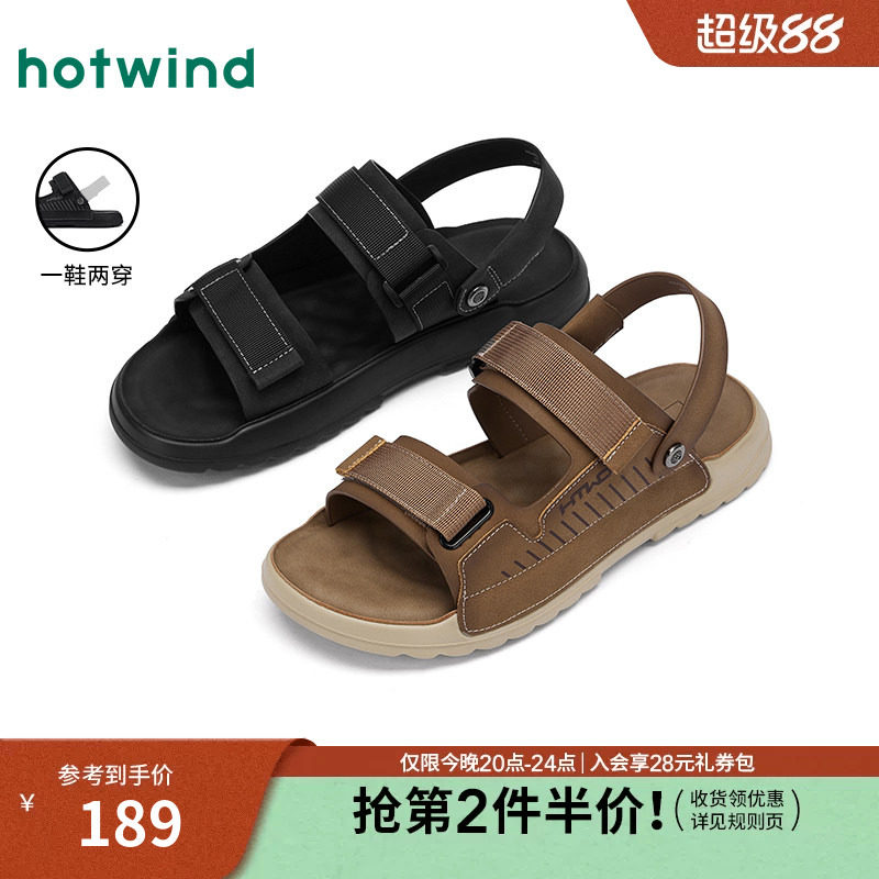 热风2025年夏季新款男士时尚凉鞋图片