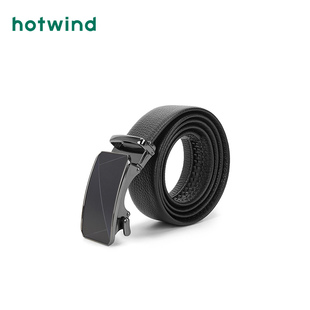 蓝光线条自动扣皮带休闲单圈光面青年腰带 男士 热风春季 新款