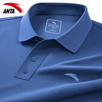 Anta short-sleeved men's polo shirt for business casual, large-sized men's clothing, summer lapel half-sleeved men's ice silk T-shirt for men thumbnail 3