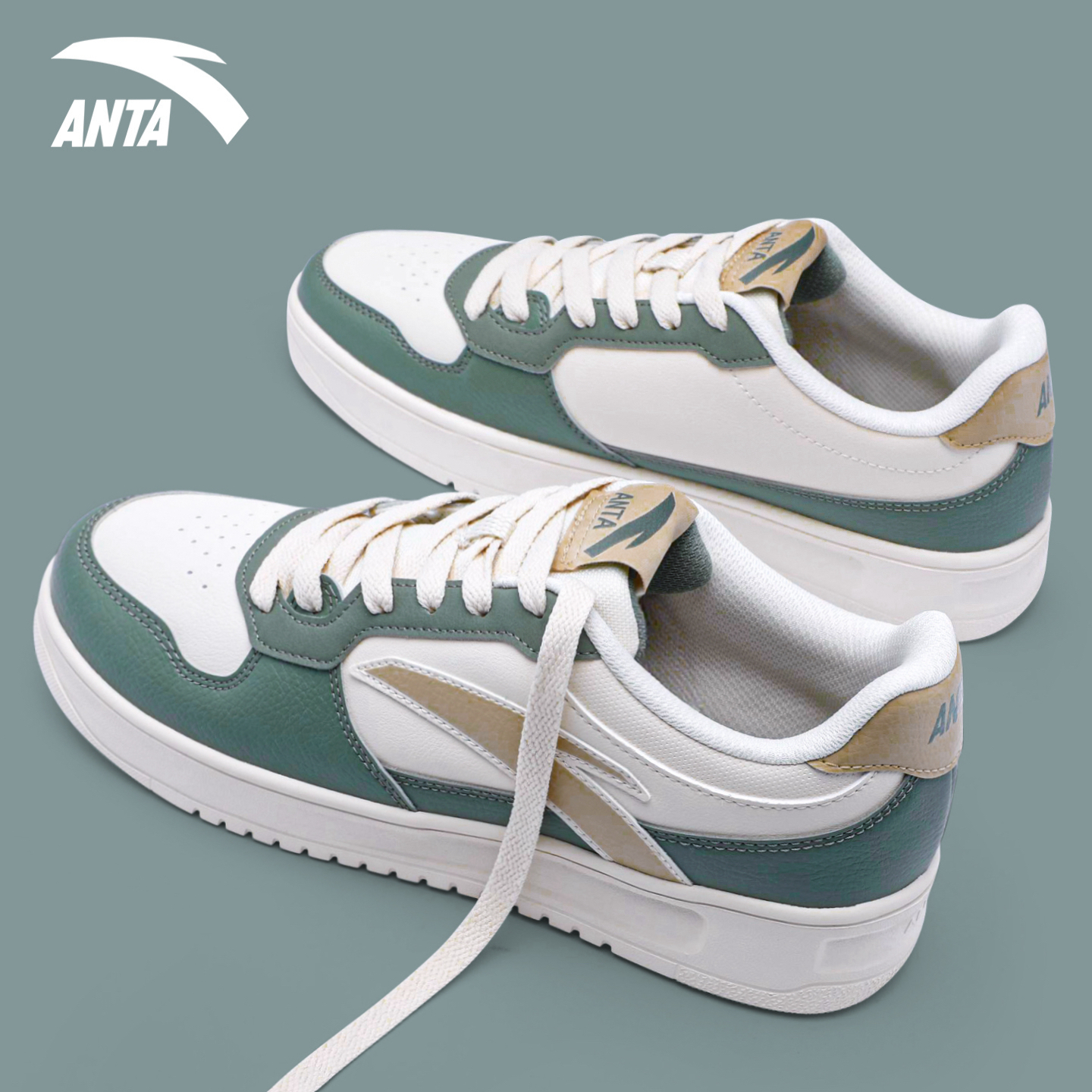 安踏轻松板鞋男生男鞋官方正品