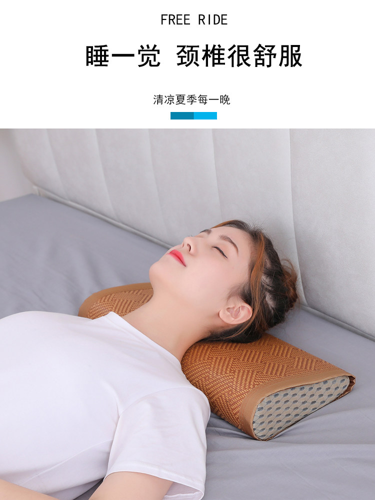 수면에 도움을 주는 경추베개 목베개 특별한 수면목베개 척추가 풍부한 둥근베개 딱딱한 베개 남성용 겨울